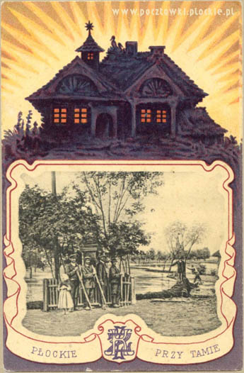 P�ockie. Przy tamie. Zak�. Fotochem. B. Wierzbicki i S-ka