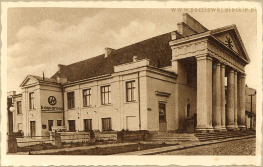 P�ock. Gmach Teatru Polskiego. Nak�. B-ci Detrych�w w P�ocku.