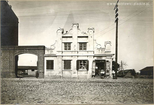 Dom przy rogatkach bielskich. Stara fotografia.
