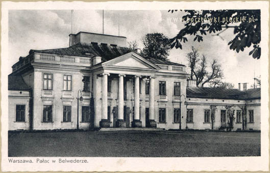 warszawa. Pa�ac w Belwederze.